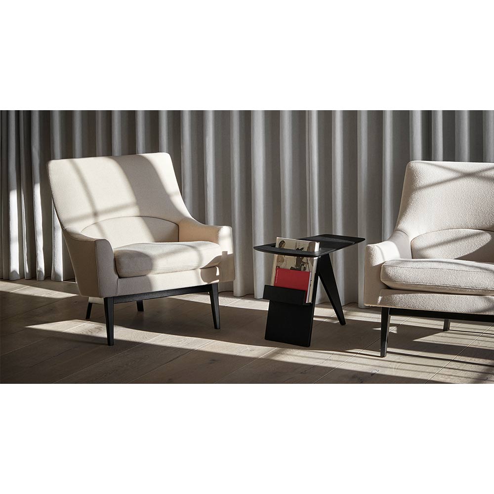 Magazine Table - Black Oak