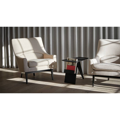 Magazine Table - Black Oak