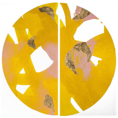 Malta Globe Diptych - Yellow