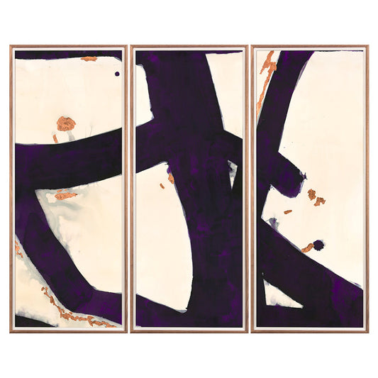 Malta Triptych - Plum