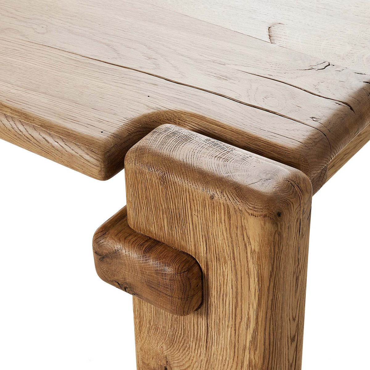 Marcia Dining Table 120" - Natural Reclaimed French Oak