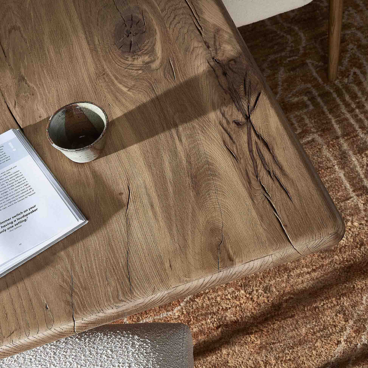 Marcon Dining Table - Natural Reclaimed French Oak