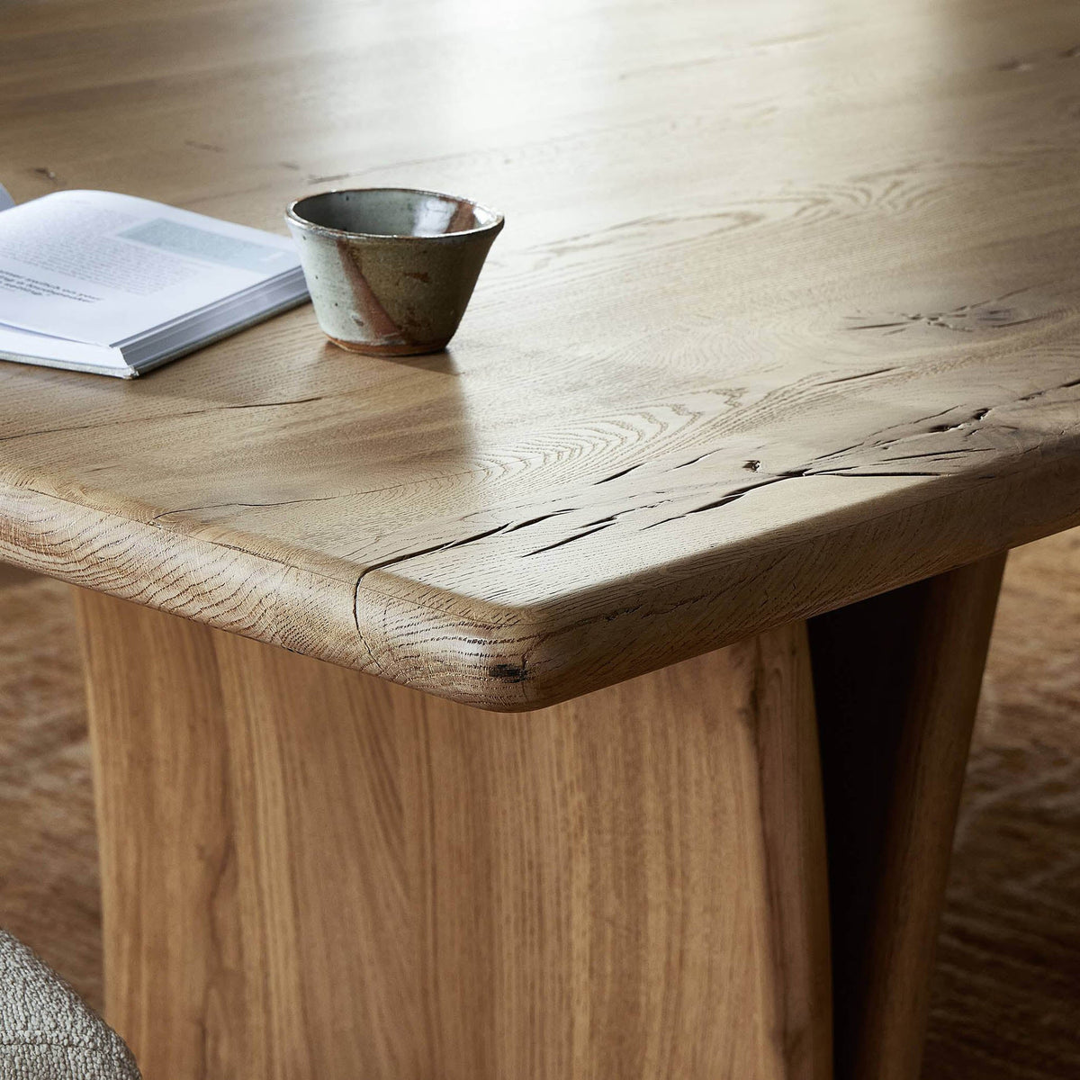 Marcon Dining Table - Natural Reclaimed French Oak