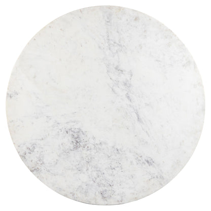 Mariah Round Dining Table 60" - White Marble