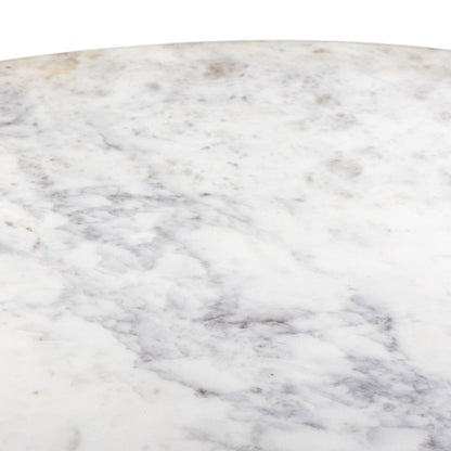 Mariah Round Dining Table 60" - White Marble