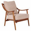 Beige Fabric Cushion, Original Ash Frame