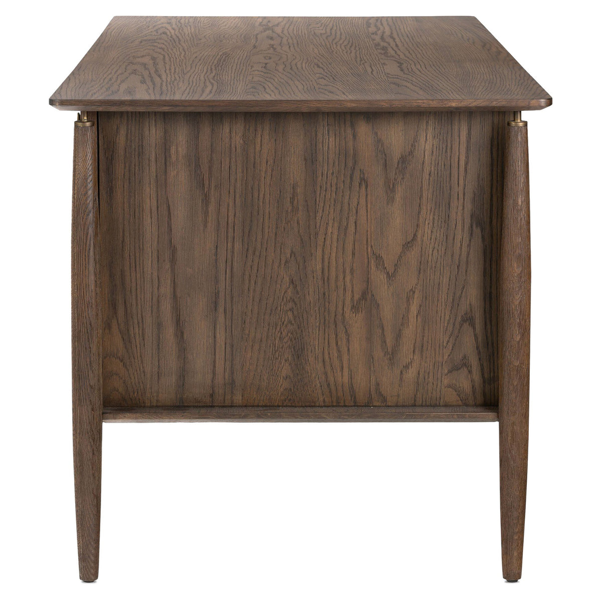Markia Executive Desk - Aged Oak Veneer