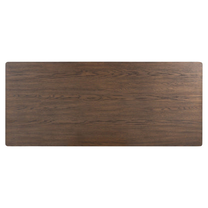 Markia Executive Desk - Aged Oak Veneer