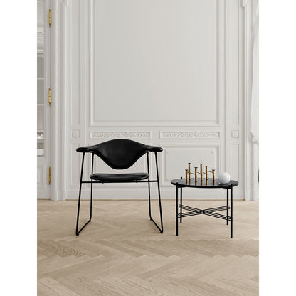 Masculo Fully Upholstered Dining Chair - Sledge Base