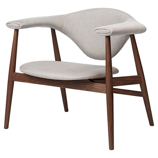 Masculo Fully Upholstered Lounge Chair - Wood Base
