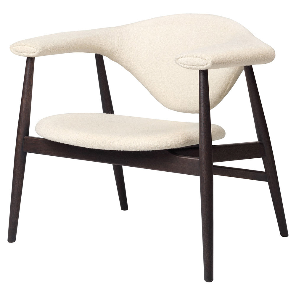 Masculo Fully Upholstered Lounge Chair - Wood Base