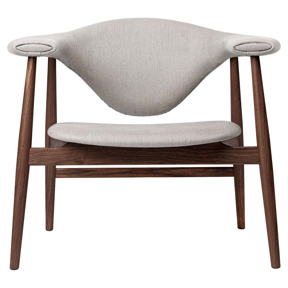 Masculo Fully Upholstered Lounge Chair - Wood Base