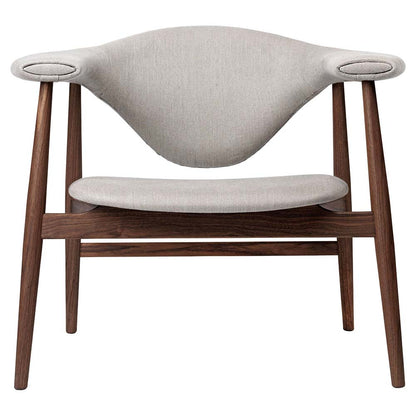 Masculo Fully Upholstered Lounge Chair - Wood Base