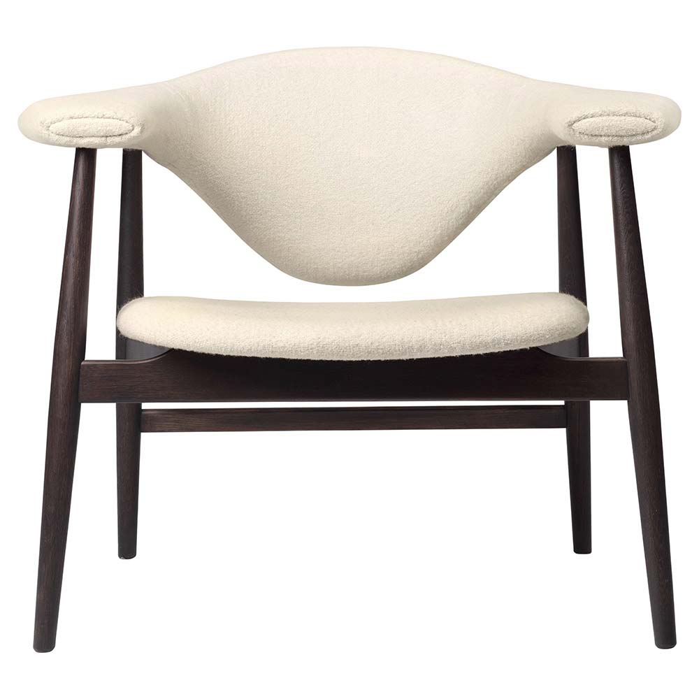Masculo Fully Upholstered Lounge Chair - Wood Base