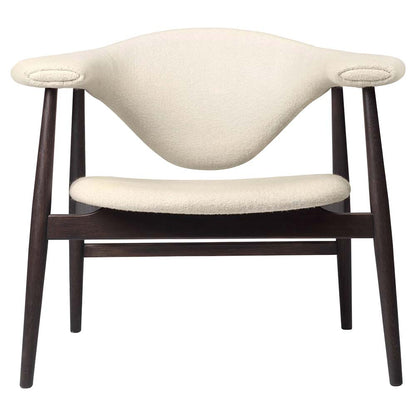 Masculo Fully Upholstered Lounge Chair - Wood Base
