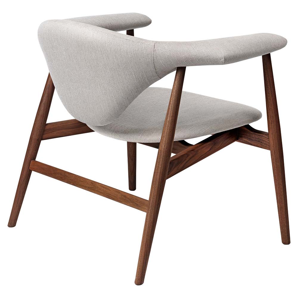 Masculo Fully Upholstered Lounge Chair - Wood Base