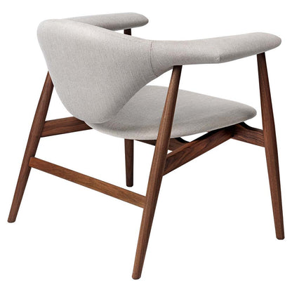 Masculo Fully Upholstered Lounge Chair - Wood Base