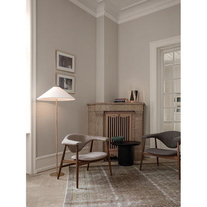 Masculo Fully Upholstered Lounge Chair - Wood Base