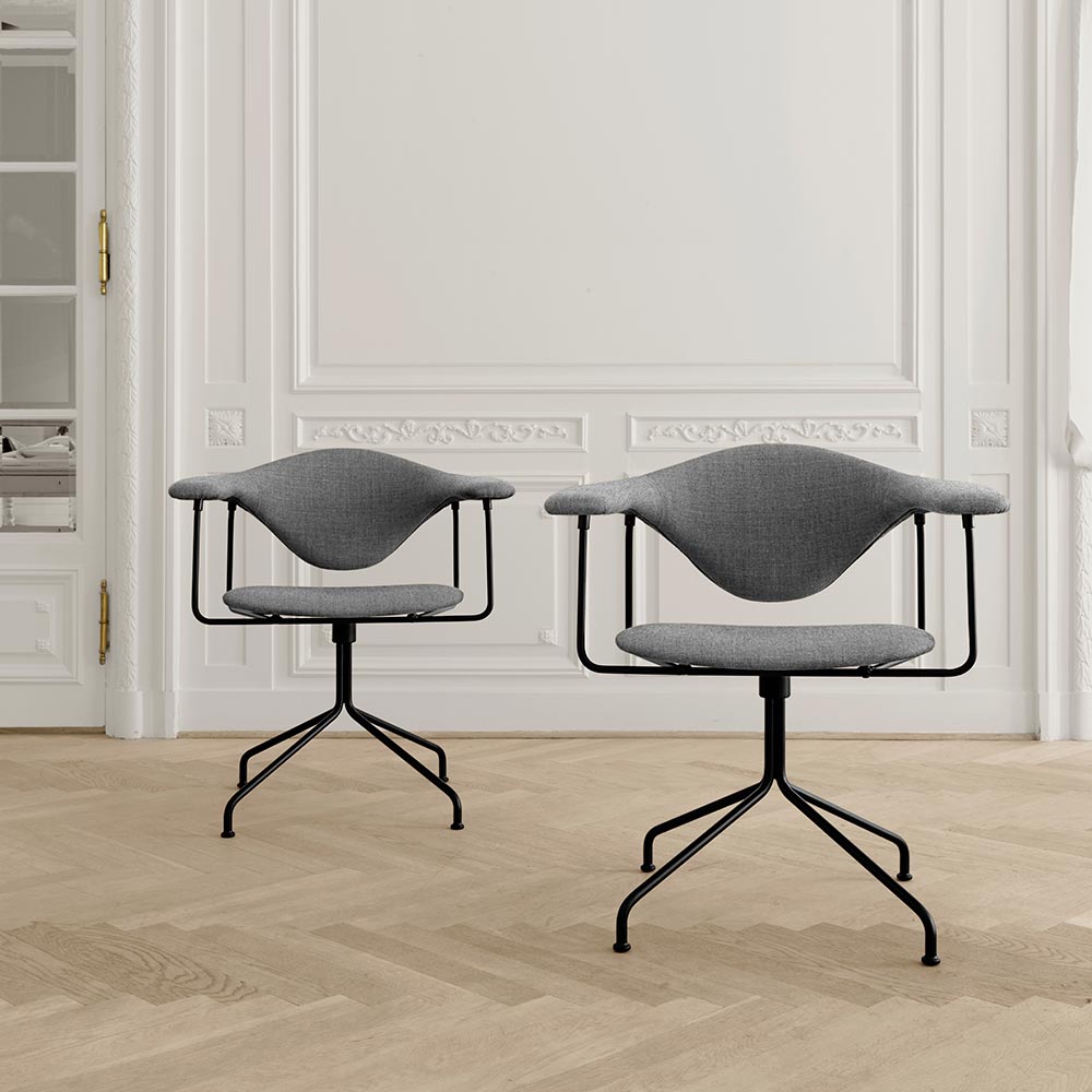 Masculo Fully Upholstered Meeting Chair - Swivel Base