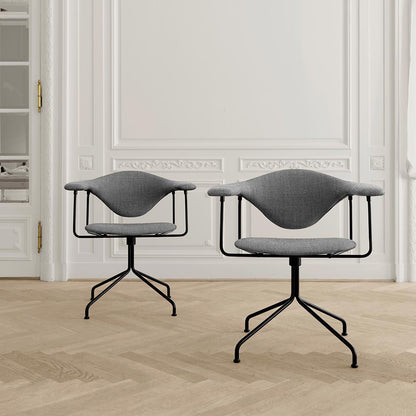 Masculo Fully Upholstered Meeting Chair - Swivel Base