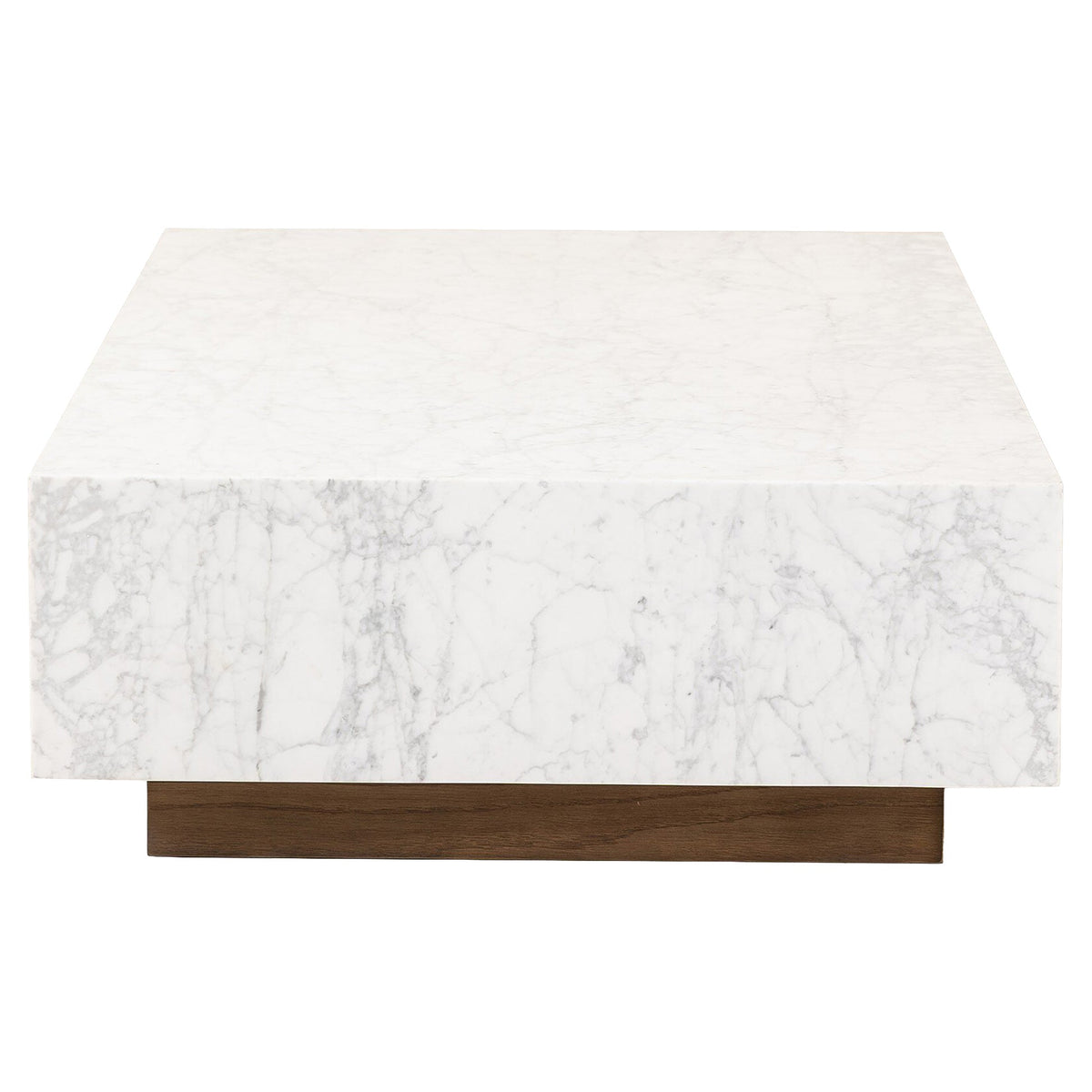 Masera Marble Coffee Table - White Carrara Marble