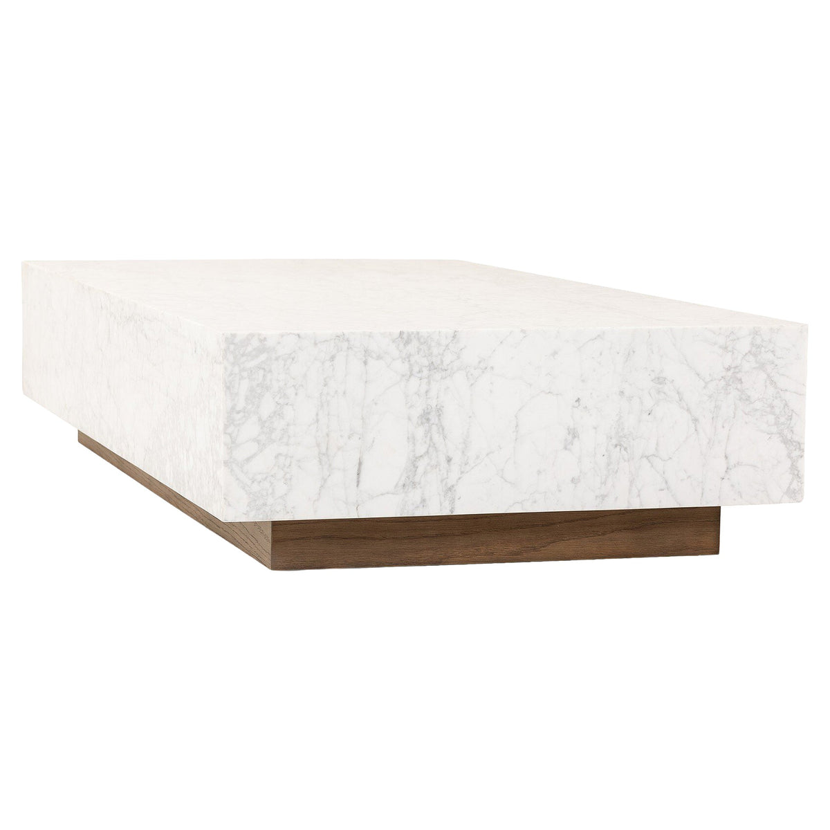 Masera Marble Coffee Table - White Carrara Marble