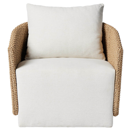 Maven Outdoor Swivel Chair - Alessi Linen
