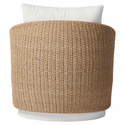 Maven Outdoor Swivel Chair - Alessi Linen