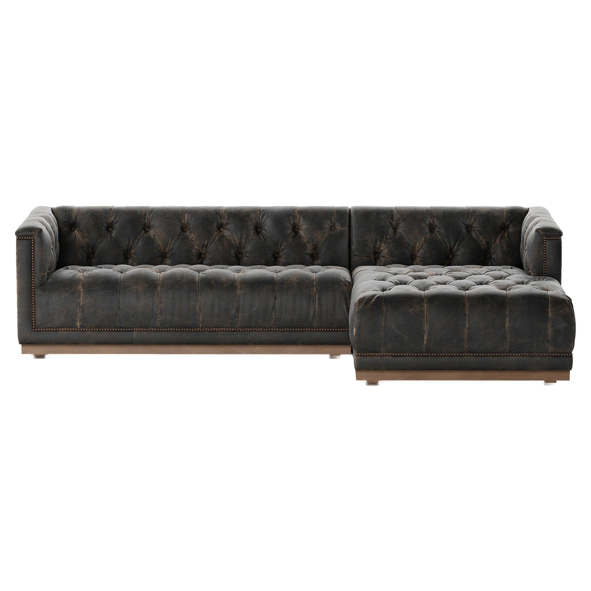 Maxx 2-Piece Sectional - Destroyed Black