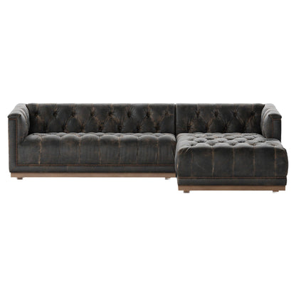Maxx 2-Piece Sectional - Destroyed Black