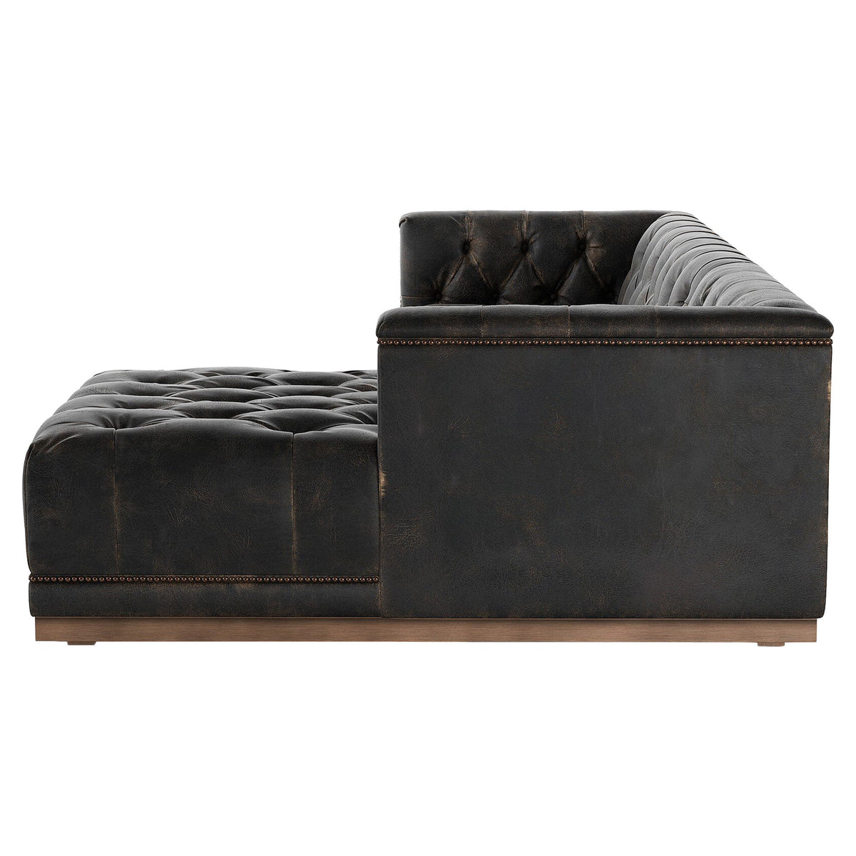 Maxx 2-Piece Sectional - Destroyed Black
