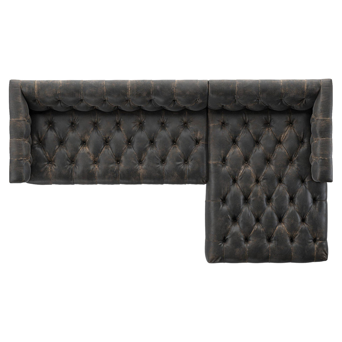 Maxx 2-Piece Sectional - Destroyed Black