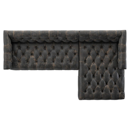 Maxx 2-Piece Sectional - Destroyed Black