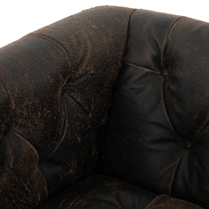 Maxx Swivel Chair - Destroyed Black