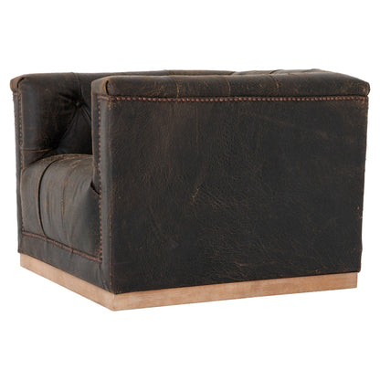 Maxx Swivel Chair - Destroyed Black