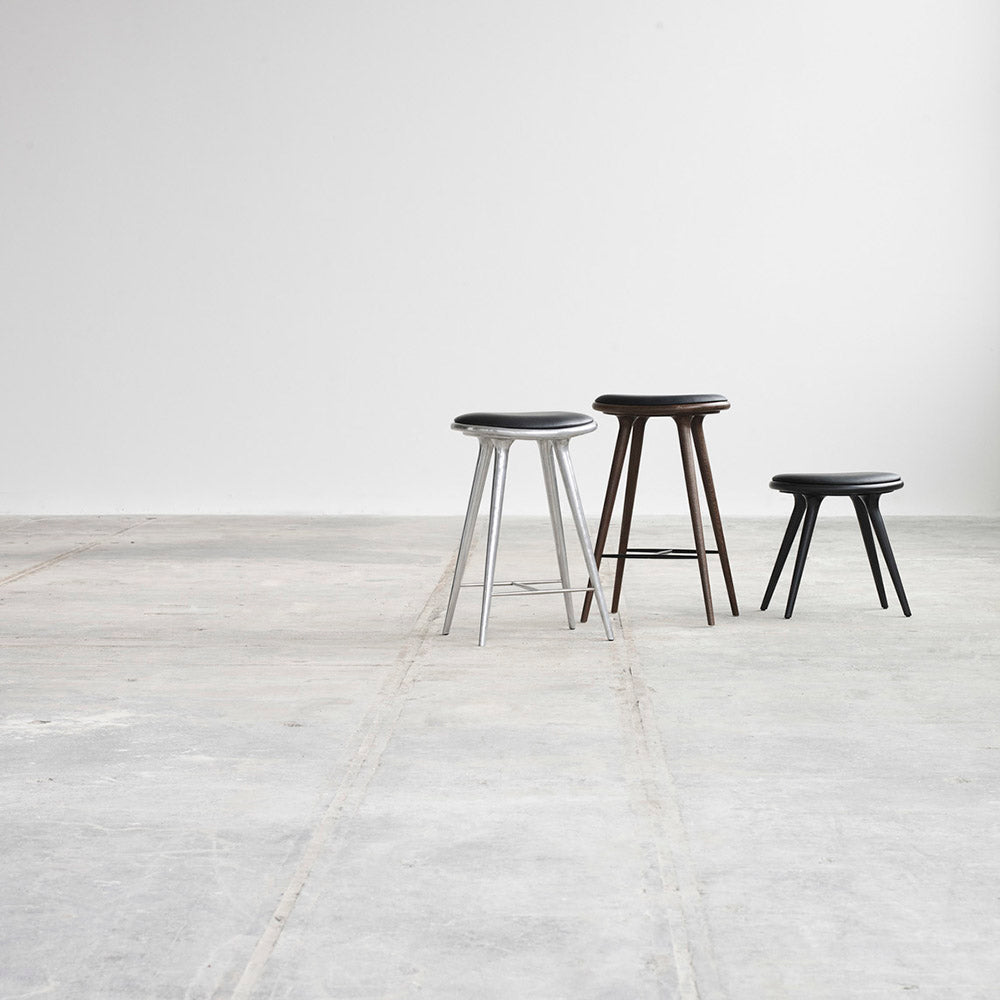 MD Low Stool - Black Stained Beech
