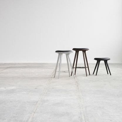 MD Low Stool - Black Stained Beech