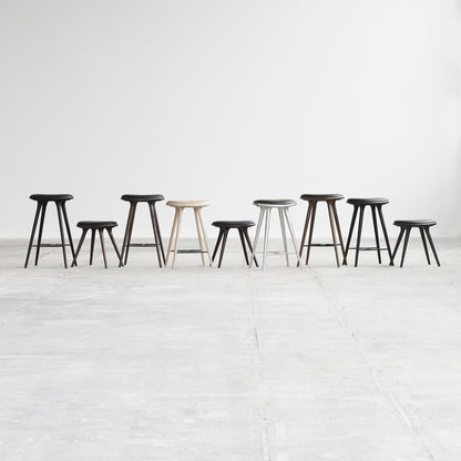 MD Low Stool - Black Stained Beech