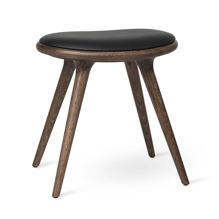 MD Low Stool - Dark Stained Oak