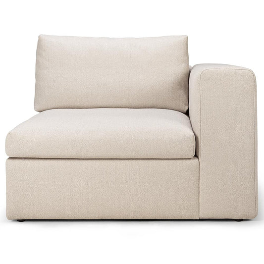 Mellow End Seater With Left Arm Modular Sofa - Off White