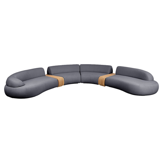Mellow Outdoor 6 Seater Sofa - Gray