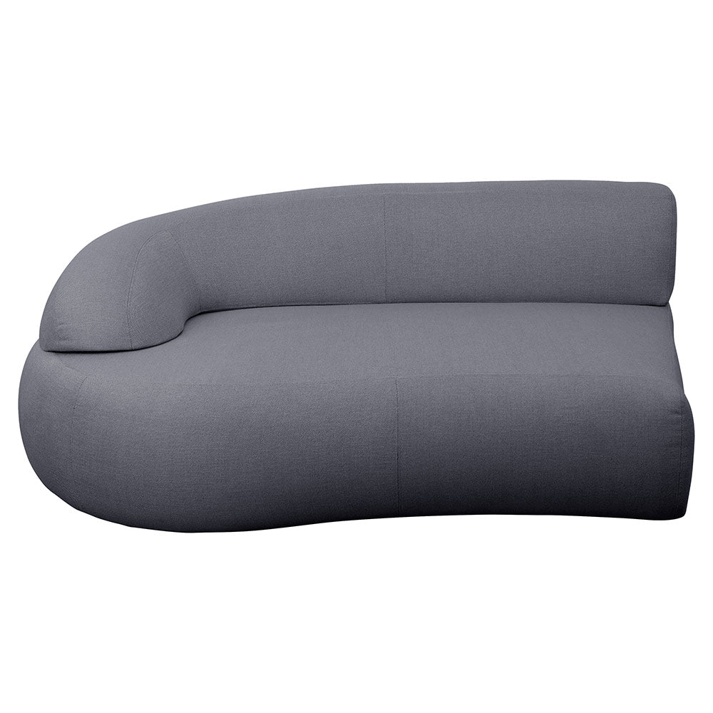 Mellow Outdoor Sofa - Left Module With Long Backrest, Gray