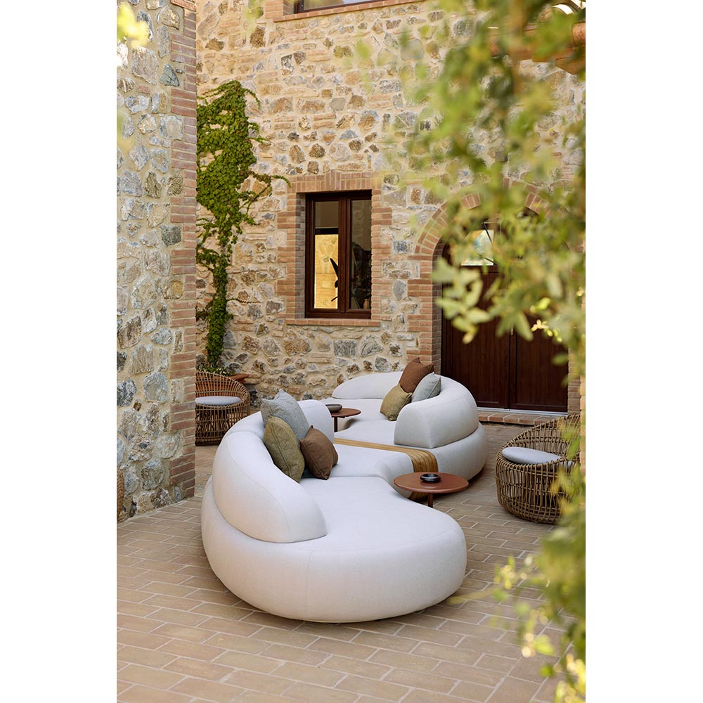 Mellow Outdoor Sofa - Left Module With Short Backrest, Gray