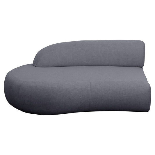 Mellow Outdoor Sofa - Right Module With Short Backrest, Gray