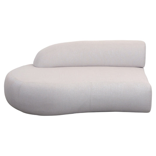 Mellow Outdoor Sofa - Right Module With Short Backrest, Sand