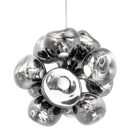 Melt Burst Chandelier - Silver