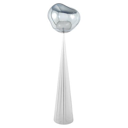 Melt Cone Fat Floor Lamp - Silver, Silver