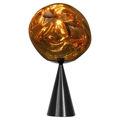 Melt Cone Fat Table Lamp - Gold