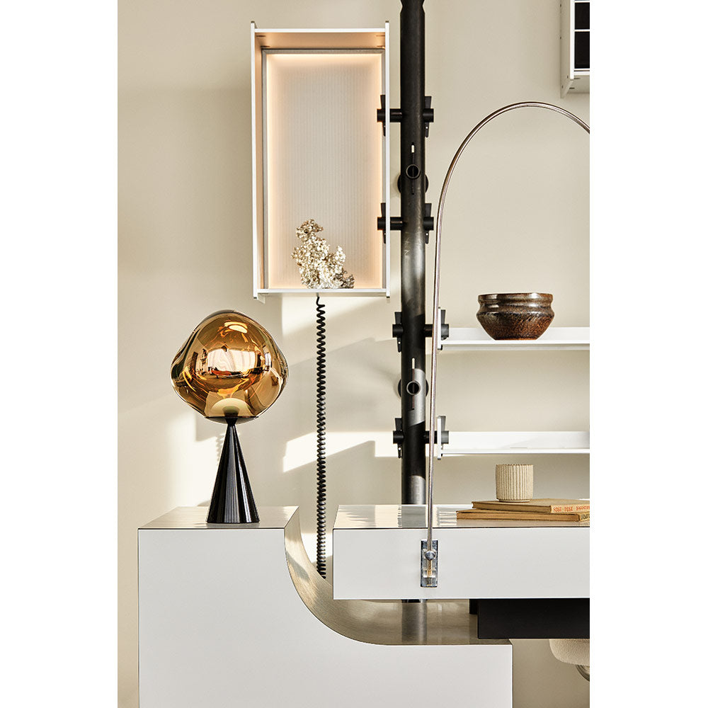 Melt Cone Fat Table Lamp - Gold