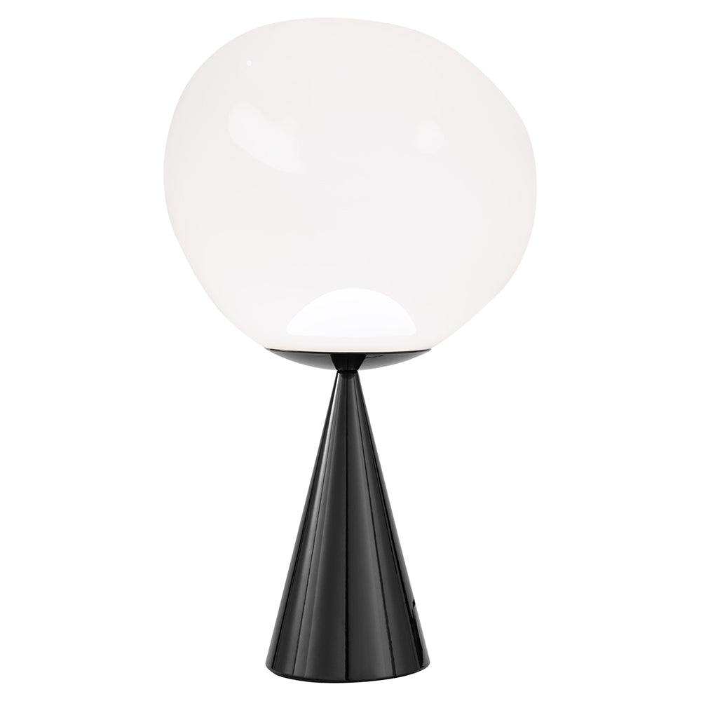 Melt Cone Fat Table Lamp - Opal, Black